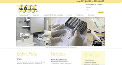 Desktop Screenshot of dnanalise.com.br