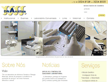 Tablet Screenshot of dnanalise.com.br